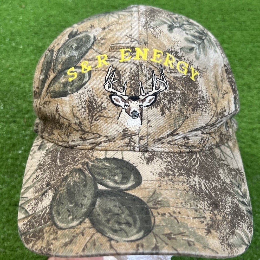 Vintage Game Guard Camo Hat One Size Texas Camo Canvas Hat Buck Deer Skull Logo